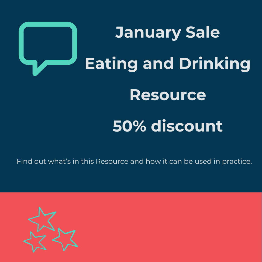 January Sale, Eating and Drinking Resource 50% discount